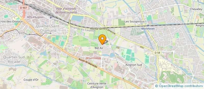 localisation de l'entreprise MADAME CARINE CHAMPELOVIER à AVIGNON