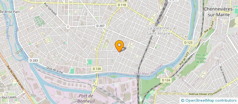 localisation de l'entreprise MADAME CARINE CHATEAU à SAINT-MAUR-DES-FOSSES