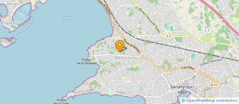 localisation de l'entreprise MADAME CARINE CHAUDY à SANARY-SUR-MER