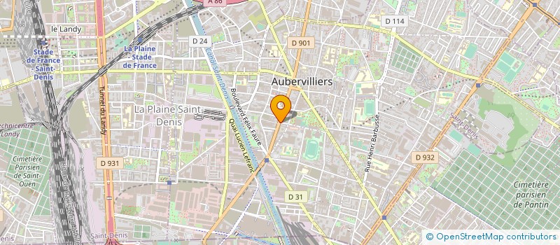 localisation de l'entreprise MADAME CARINE CHESNOY à AUBERVILLIERS