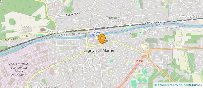 localisation de l'entreprise MADAME CARINE CHEVALIER  LAGNY-SUR-MARNE