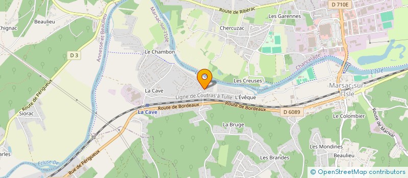 localisation de l'entreprise MADAME CARINE CHEVER à MARSAC SUR L'ISLE