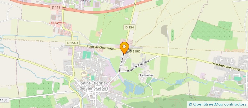 localisation de l'entreprise MADAME CARINE CHOLLIER  SAINT-ETIENNE-DE-SAINT-GEOIRS