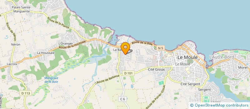 localisation de l'entreprise MADAME CARINE CHOUNI  LE MOULE