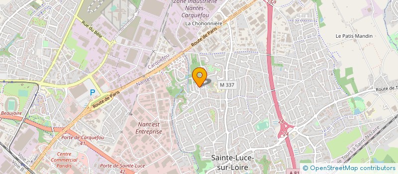 localisation de l'entreprise MADAME CARINE CHOUPINSKY  SAINTE-LUCE-SUR-LOIRE