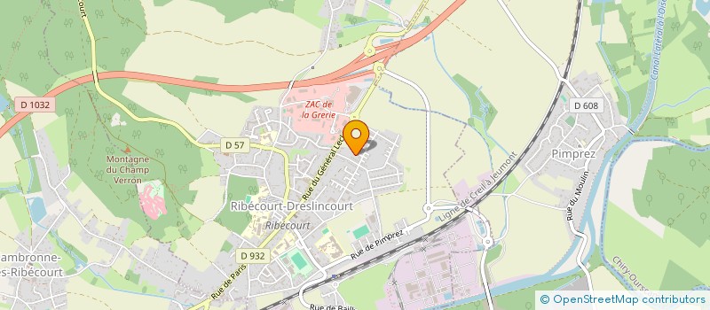 localisation de l'entreprise MADAME CARINE CLARICIA  RIBECOURT-DRESLINCOURT