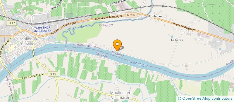 localisation de l'entreprise MADAME CARINE COMMARIEU  LAMOTHE-MONTRAVEL