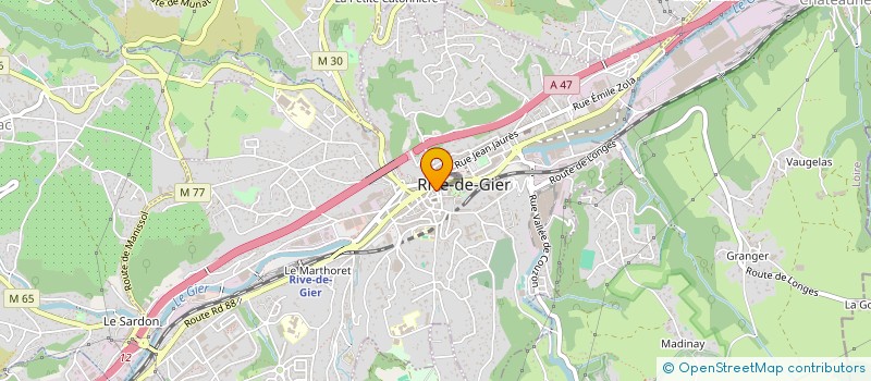localisation de l'entreprise MADAME CARINE COURTY  RIVE-DE-GIER