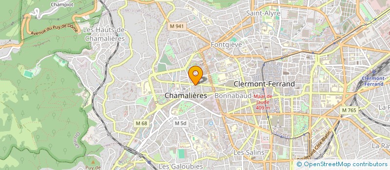 localisation de l'entreprise MADAME CARINE CROUAU  CHAMALIERES