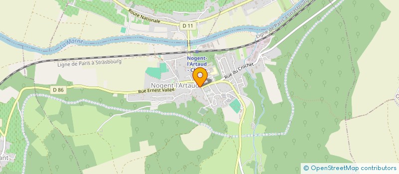 localisation de l'entreprise MADAME CARINE CRUEL  NOGENT-L'ARTAUD