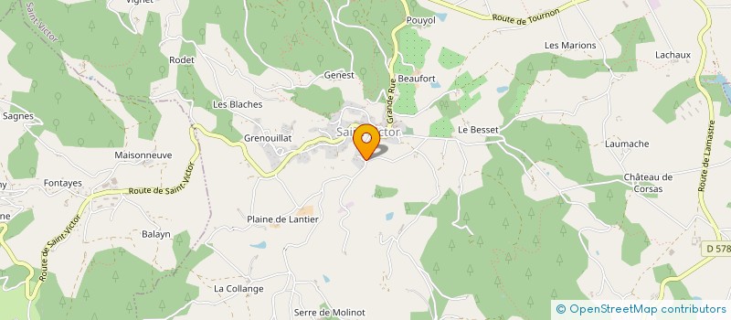 localisation de l'entreprise MADAME CARINE D'ANTONI  SAINT-VICTOR