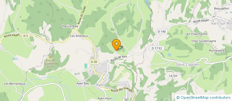 localisation de l'entreprise MADAME CARINE DANIEL  AYEN