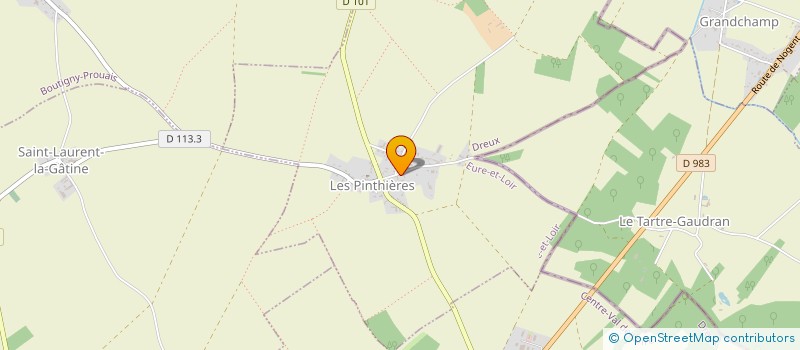 localisation de l'entreprise MADAME CARINE DARRAS à LES PINTHIERES
