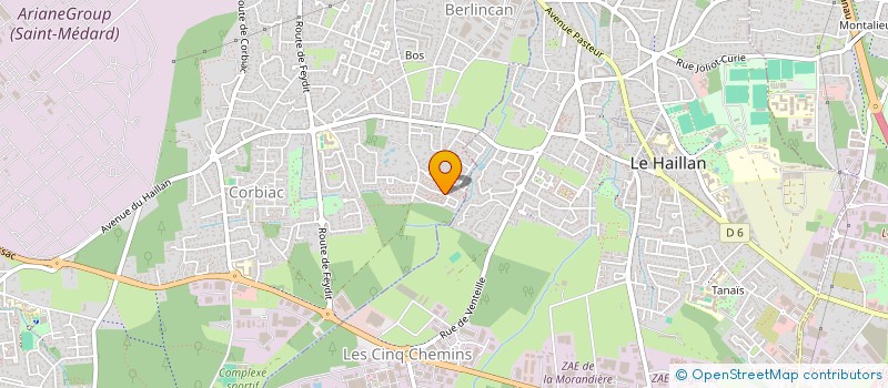 localisation de l'entreprise MADAME CARINE DARRICARRERE  SAINT-MEDARD-EN-JALLES