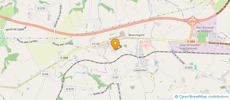 localisation de l'entreprise MADAME CARINE DE ARAUJO E SILVA  MANHAC