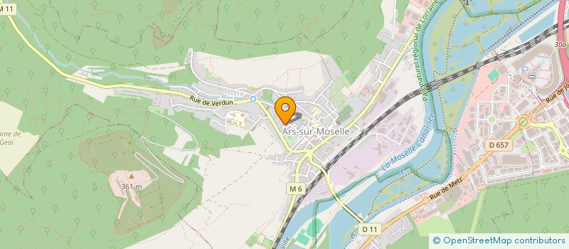 localisation de l'entreprise MADAME CARINE DEBIOL  ARS-SUR-MOSELLE