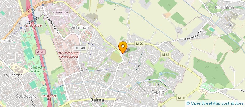localisation de l'entreprise MADAME CARINE DEDIEU  BALMA