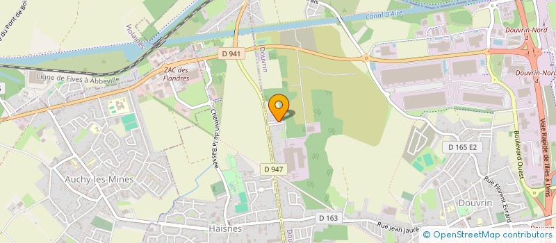 localisation de l'entreprise MADAME CARINE DEGRYSE  DOUVRIN