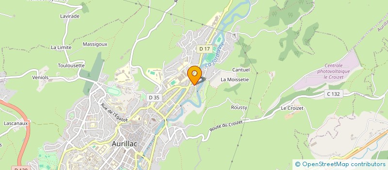 localisation de l'entreprise MADAME CARINE DELCAMP à AURILLAC