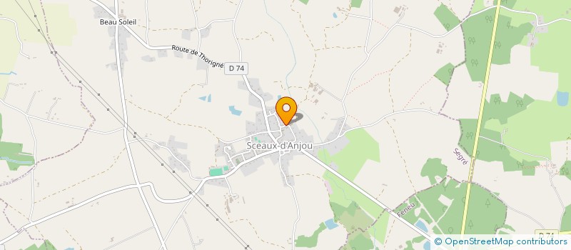 localisation de l'entreprise MADAME CARINE DELESSARD  SCEAUX-D'ANJOU