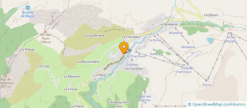 localisation de l'entreprise MADAME CARINE DELOCHE  LE GRAND-BORNAND