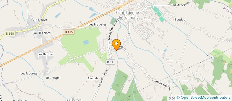 localisation de l'entreprise MADAME CARINE DELORD  SAINT-ETIENNE-DE-TULMONT