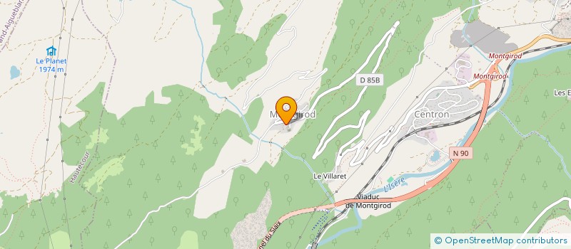 localisation de l'entreprise MADAME CARINE DESCAMPS  AIME-LA-PLAGNE