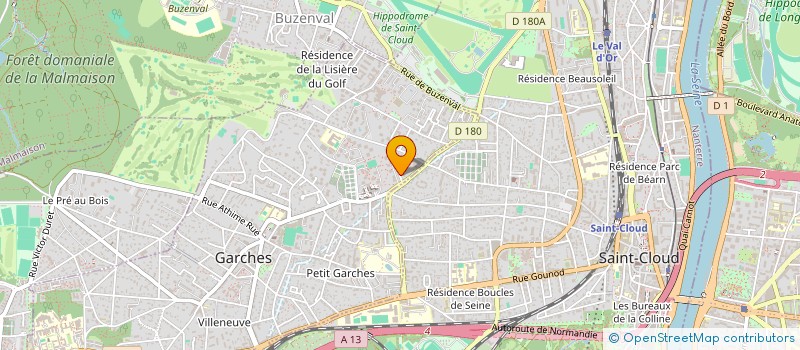 localisation de l'entreprise MADAME CARINE DJAMA à GARCHES