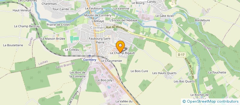 localisation de l'entreprise MADAME CARINE DOUCET  CORMERY