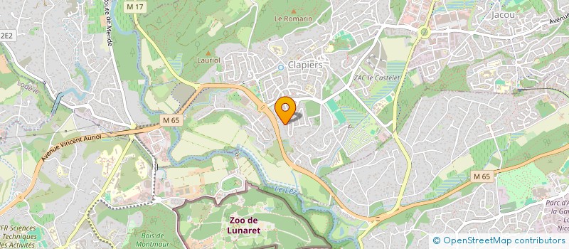 localisation de l'entreprise MADAME CARINE DOURDET à CLAPIERS