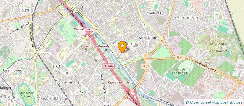 localisation de l'entreprise MADAME CARINE DRAVIGNY  REIMS