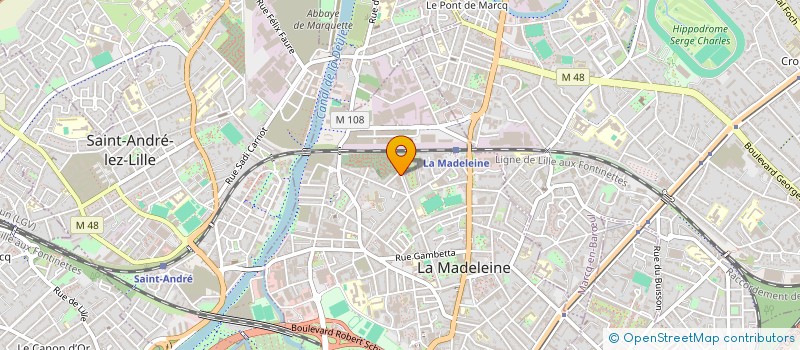 localisation de l'entreprise MADAME CARINE DRUELLE à LA MADELEINE