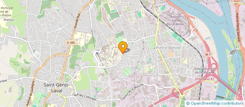 localisation de l'entreprise MADAME CARINE DUARTE  OULLINS-PIERRE-BENITE