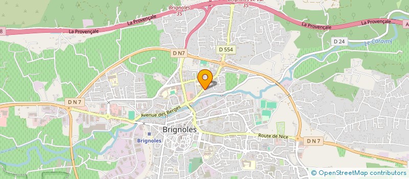 localisation de l'entreprise MADAME CARINE DUBROMEZ à BRIGNOLES
