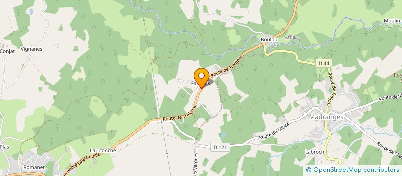 localisation de l'entreprise MADAME CARINE DUFLOT  MADRANGES