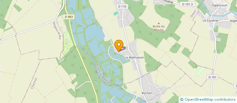 localisation de l'entreprise MADAME CARINE DUMAS à VILLIERS-LE-MORHIER