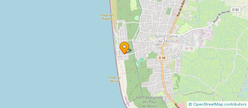 localisation de l'entreprise MADAME CARINE DUMOULIN  NOTRE-DAME-DE-MONTS