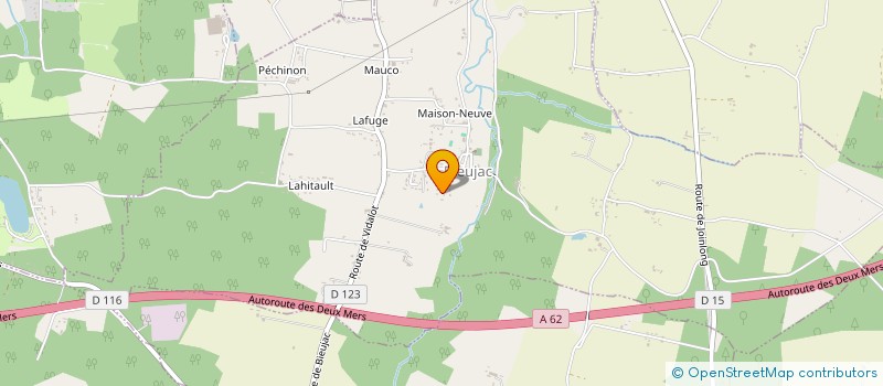 localisation de l'entreprise MADAME CARINE DUPUY  BIEUJAC