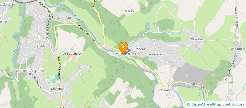 localisation de l'entreprise MADAME CARINE DUQUEYROIX à CONDAT-SUR-VIENNE