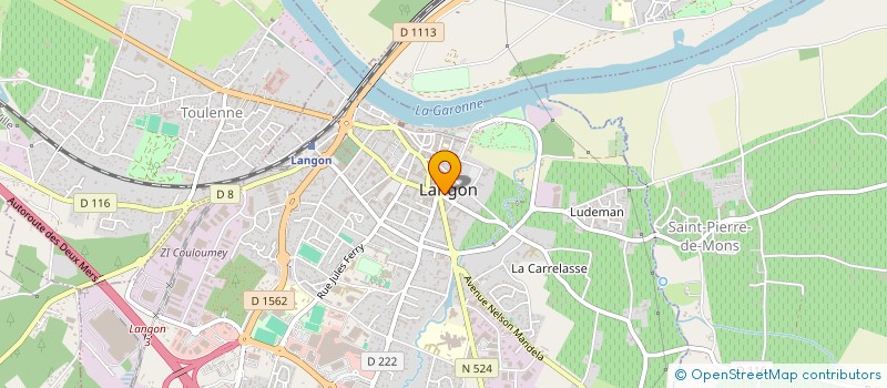 localisation de l'entreprise MADAME CARINE DUVERDIER  LANGON