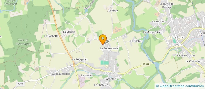 localisation de l'entreprise MADAME CARINE EDOUARD à PLESLIN-TRIGAVOU