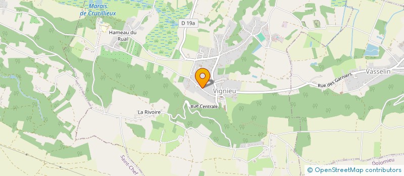 localisation de l'entreprise MADAME CARINE EGEA  VIGNIEU