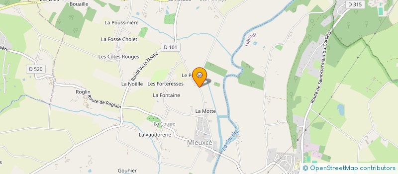 localisation de l'entreprise MADAME CARINE FAGUIER à MIEUXCE