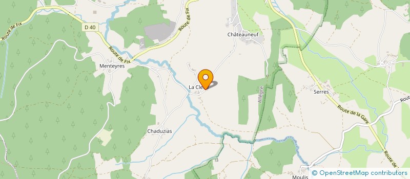 localisation de l'entreprise MADAME CARINE FAISANDIER  ALLEGRE