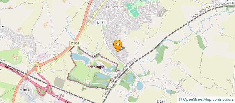 localisation de l'entreprise MADAME CARINE FAIVRE  LOUVERNE