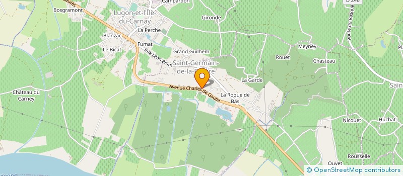 localisation de l'entreprise MADAME CARINE FERACHO FERAL  SAINT-GERMAIN-DE-LA-RIVIERE