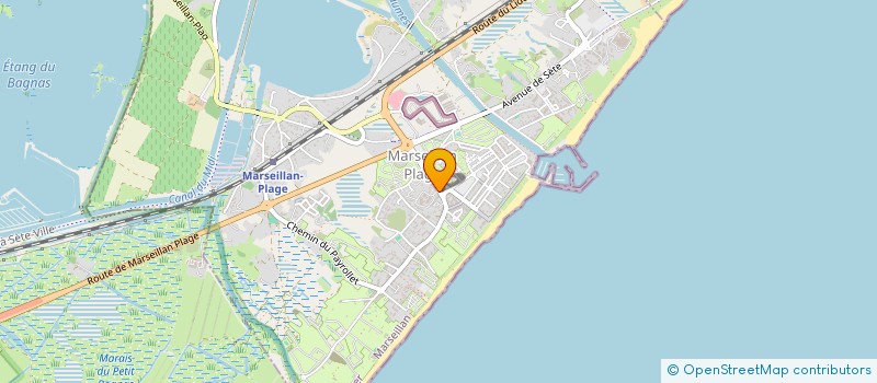 localisation de l'entreprise MADAME CARINE FERRAND  MARSEILLAN