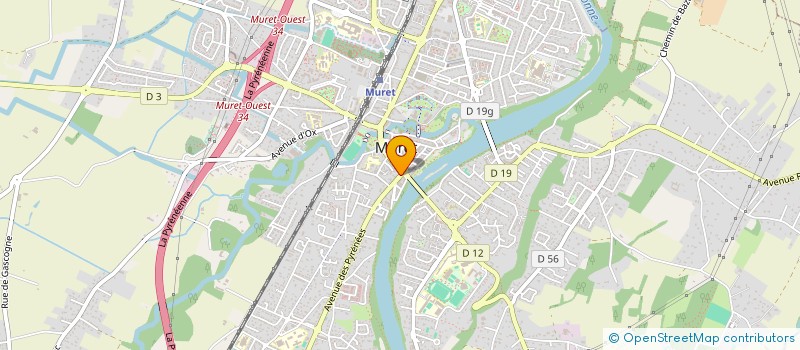 localisation de l'entreprise MADAME CARINE FITTE-DUVAL  MURET