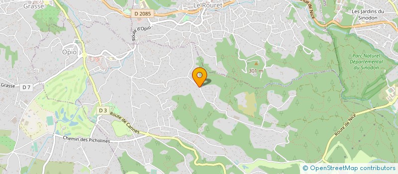 localisation de l'entreprise MADAME CARINE FORTI  OPIO