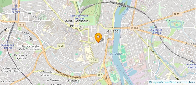localisation de l'entreprise MADAME CARINE FORTIER à LE PECQ
